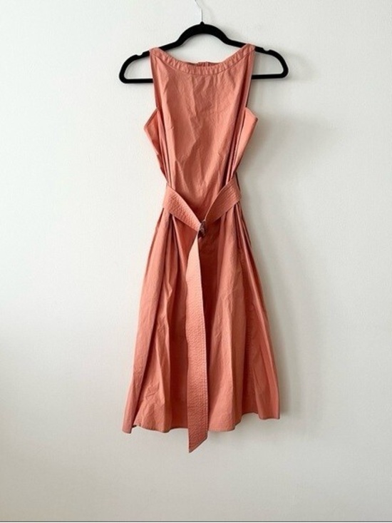 Ann Taylor Dresses & Skirts - Ann Taylor Coral Sleeveless Midi Dress with Self Tie Waist